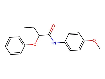 N-(4-methoxyphenyl)-2-phenoxybutanamide structure