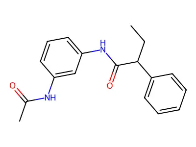 N-(3-acetamidophenyl)-2-phenylbutanamide structure