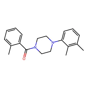 [4-(2,3-Dimethylphenyl)piperazin-1-yl]-(2-methylphenyl)methanone structure