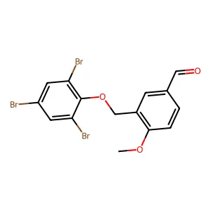 4-Methoxy-3-[(2,4,6-tribromophenoxy)methyl]benzaldehyde structure