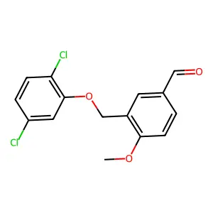 3-[(2,5-Dichlorophenoxy)methyl]-4-methoxybenzaldehyde structure