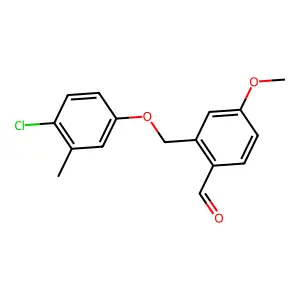 2-[(4-Chloro-3-methylphenoxy)methyl]-4-methoxybenzaldehyde structure