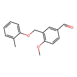 4-Methoxy-3-[(2-methylphenoxy)methyl]benzaldehyde structure