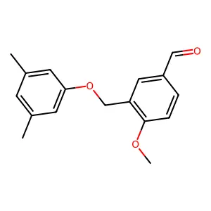 3-((3,5-Dimethylphenoxy)methyl)-4-methoxybenzaldehyde structure