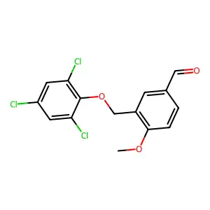 4-Methoxy-3-[(2,4,6-trichlorophenoxy)methyl]benzaldehyde structure