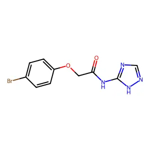 2-(4-bromophenoxy)-N-(1H-1,2,4-triazol-3-yl)acetamide structure