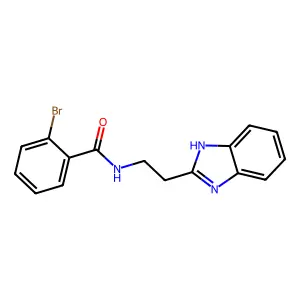 N-[2-(1H-苯并咪唑-2-基)乙基]-2-溴苯甲酰胺 structure