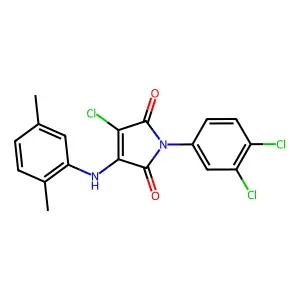 3-Chloro-1-(3,4-dichlorophenyl)-4-(2,5-dimethylanilino)pyrrole-2,5-dione structure