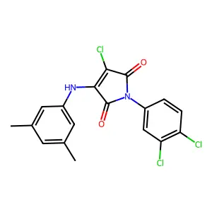 3-Chloro-1-(3,4-dichlorophenyl)-4-(3,5-dimethylanilino)pyrrole-2,5-dione structure