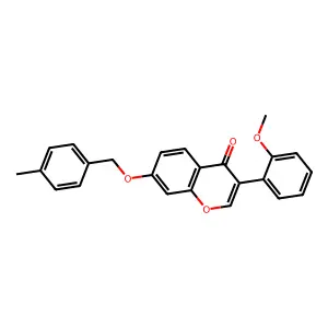 3-(2-Methoxyphenyl)-7-[(4-methylphenyl)methoxy]chromen-4-one structure