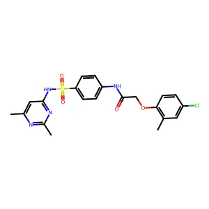 C21H21ClN4O4S structure