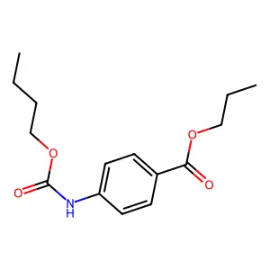 Propyl 4-(butoxycarbonylamino)benzoate structure