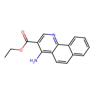 Ethyl 4-aminobenzo[h]quinoline-3-carboxylate structure