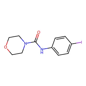 N-(4-iodophenyl)morpholine-4-carboxamide structure