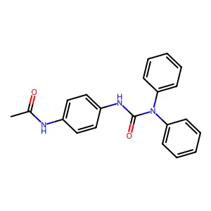 N-[4-(diphenylcarbamoylamino)phenyl]acetamide structure