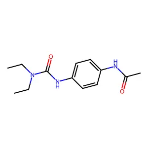 N-[4-(diethylcarbamoylamino)phenyl]acetamide structure