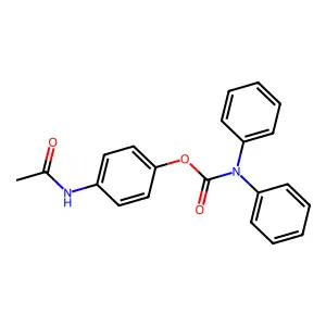 4-Acetamidophenyl diphenylcarbamate structure