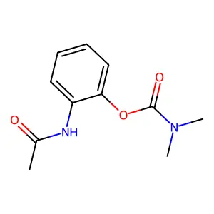 Dimethyl-carbamic acid 2-acetylamino-phenyl ester structure