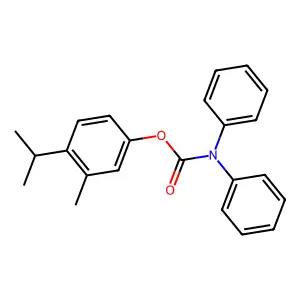 3-Methyl-4-(propan-2-yl)phenyl diphenylcarbamate structure