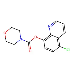 5-Chloroquinolin-8-yl morpholine-4-carboxylate structure