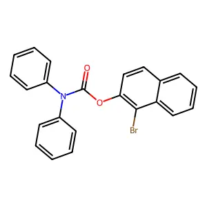 1-Bromonaphthalen-2-yl diphenylcarbamate structure