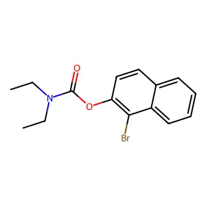 1-Bromo-2-naphthyl diethylcarbamate structure