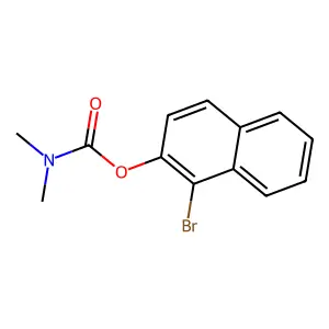 1-bromonaphthalen-2-yl N,N-dimethylcarbamate structure