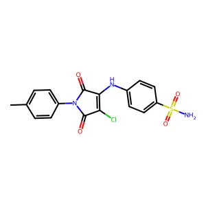 C17H14ClN3O4S structure