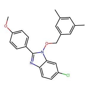 6-Chloro-1-[(3,5-dimethylphenyl)methoxy]-2-(4-methoxyphenyl)benzimidazole structure