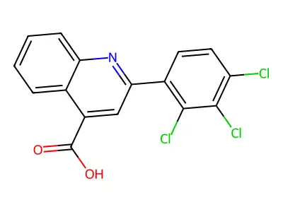 2-(2,3,4-Trichlorophenyl)quinoline-4-carboxylic acid structure