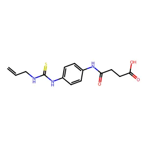 3-[(4-{[(Prop-2-en-1-yl)carbamothioyl]amino}phenyl)carbamoyl]propanoic acid structure