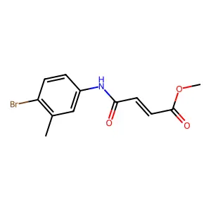 Methyl 3-[(4-bromo-3-methylphenyl)carbamoyl]prop-2-enoate structure