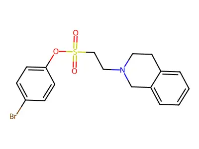 4-Bromophenyl 2-(1,2,3,4-tetrahydroisoquinolin-2-yl)ethane-1-sulfonate structure