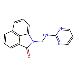 1-[(pyrimidin-2-ylamino)methyl]benzo[cd]indol-2(1H)-one structure