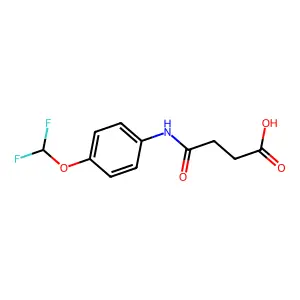 4-((4-(Difluoromethoxy)phenyl)amino)-4-oxobutanoic acid structure
