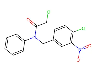 2-chloro-N-[(4-chloro-3-nitrophenyl)methyl]-N-phenylacetamide structure