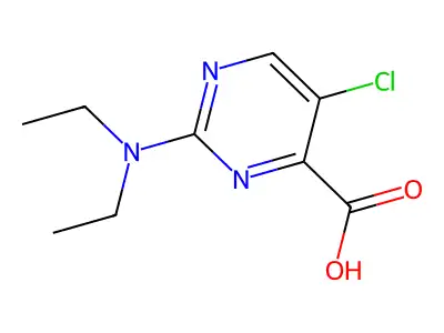5-Chloro-2-(diethylamino)pyrimidine-4-carboxylic acid structure
