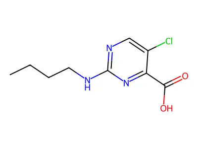 2-(Butylamino)-5-chloropyrimidine-4-carboxylic acid structure