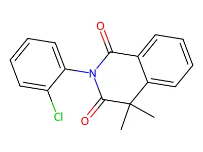 2-(2-Chlorophenyl)-4,4-dimethyl-1,2,3,4-tetrahydroisoquinoline-1,3-dione structure