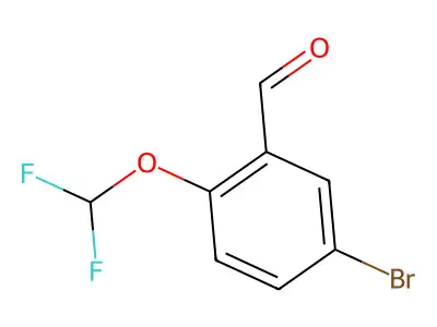 5-Bromo-2-(difluoromethoxy)benzaldehyde structure