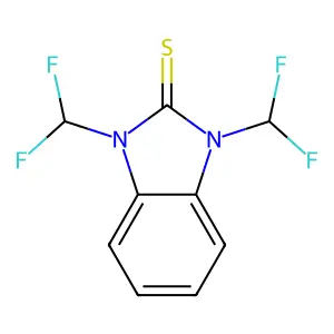 1,3-bis(difluoromethyl)-2,3-dihydro-1H-1,3-benzodiazole-2-thione structure