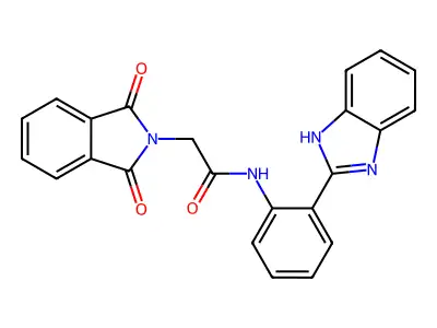 N-(2-(1H-benzo[d]imidazol-2-yl)phenyl)-2-(1,3-dioxoisoindolin-2-yl)acetamide structure