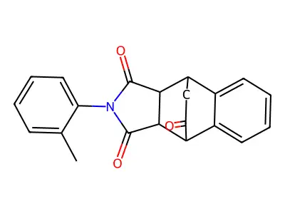 11-(2-methylphenyl)-11-azatetracyclo[6.5.2.0~2,7~.0~9,13~]pentadeca-2,4,6-triene-10,12,14-trione structure