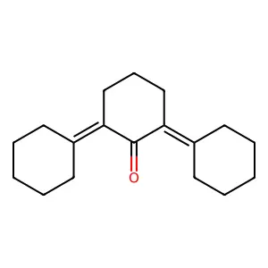 2,6-Di(cyclohexylidene)cyclohexan-1-one structure
