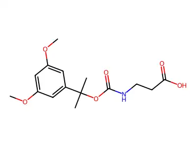 N-[[1-(3,5-Dimethoxyphenyl)-1-methylethoxy]carbonyl]-beta-alanine structure