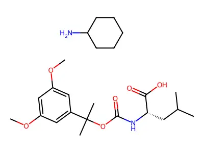 Ddz-Leu-OH cyclohexylammonium salt structure