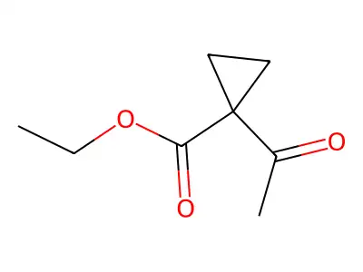 Ethyl 1-acetylcyclopropane-1-carboxylate structure