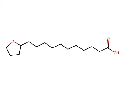 11-(Tetrahydrofuran-2-yl)undecanoic acid structure
