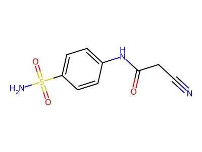 2-cyano-N-(4-sulfamoylphenyl)acetamide structure