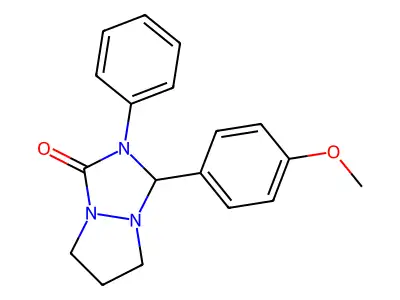 1-(4-methoxyphenyl)-2-phenyl-1,5,6,7-tetrahydropyrazolo[1,2-a][1,2,4]triazol-3-one structure